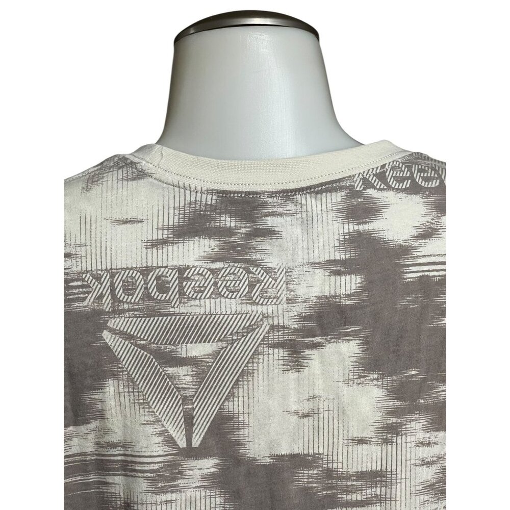 Reebok Mens Classic Graphic T-Shirt Beige/Gray L Cotton Blend - Picture 11 of 15